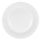 Assiette ronde en carton blanc Ø 23 cm