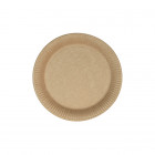 Assiette ronde en carton kraft Ø 18 cm