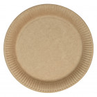 Assiette ronde en carton kraft Ø 23 cm