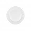Assiette ronde en carton blanc Ø 18 cm