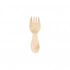 Mini spork en bois 8 cm