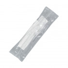 Sachet couverts 4 en 1 réutilisables transparents