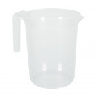 Carafe réutilisable en plastique transparent jaugée 1,4 L