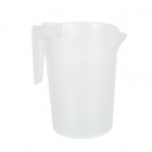 Carafe réutilisable en plastique translucide jaugée 1 L