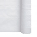 Nappe en papier damassé blanc en rouleau 1,18 x 100 m
