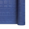 Nappe en papier damassé bleu marine en rouleau 1,18 x 25 m