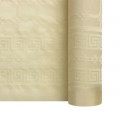 Nappe en papier damassé ivoire vanille en rouleau 1,18 x 25 m