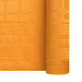Nappe en papier damassé mandarine en rouleau 1,18 x 25 m