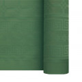 Nappe en papier damassé vert sapin en rouleau 1,18 x 25 m