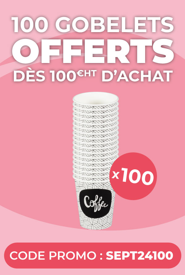 Gobelets en carton offerts pour les professionnels