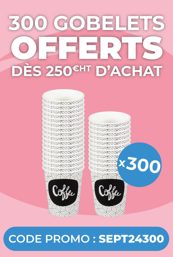 Gobelets en carton offerts pour les professionnels