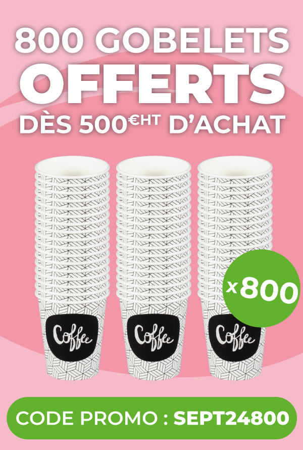 Gobelets en carton offerts pour les professionnels